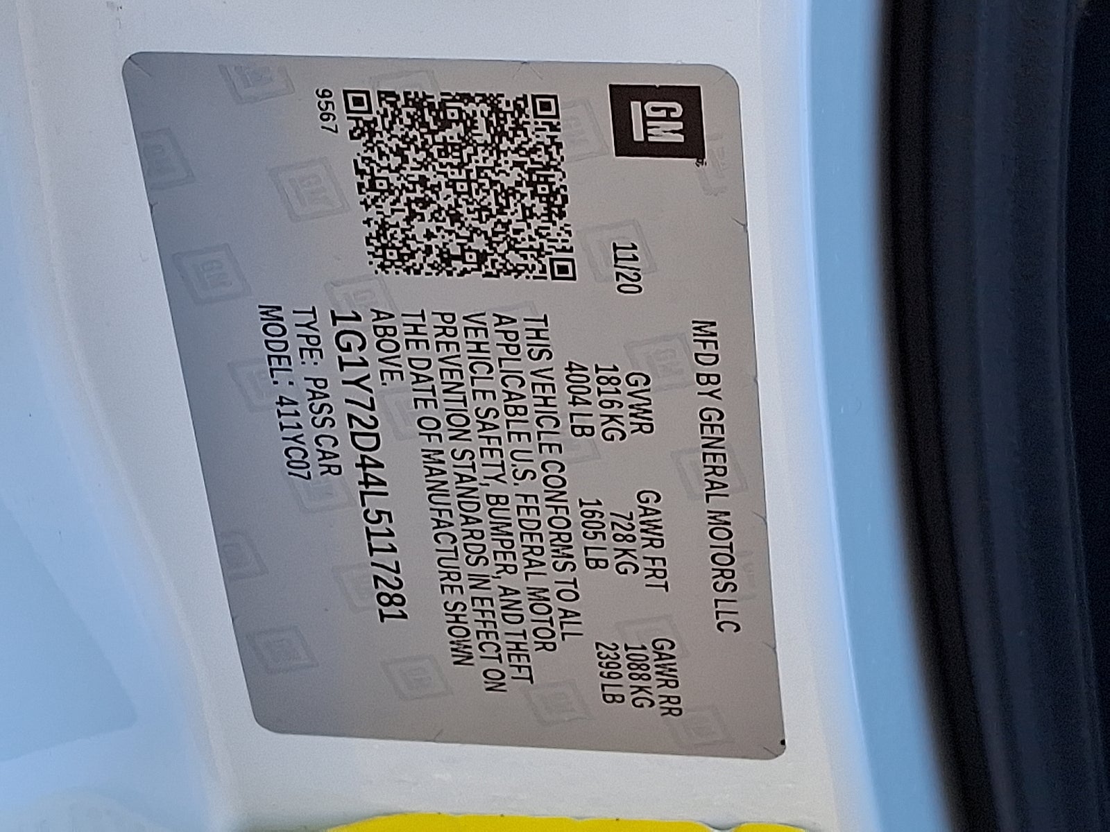 2020 Chevrolet Corvette Stingray 2LT