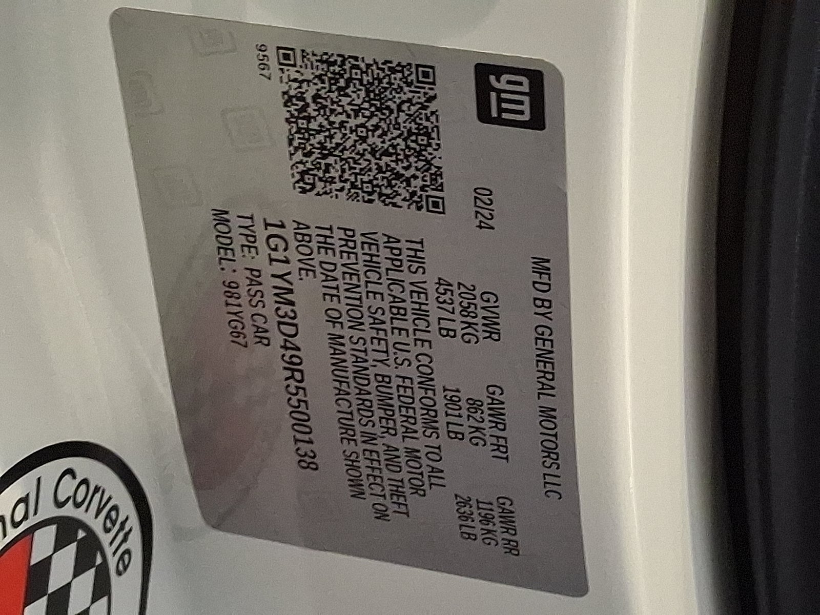 2024 Chevrolet Corvette E-Ray 3LZ