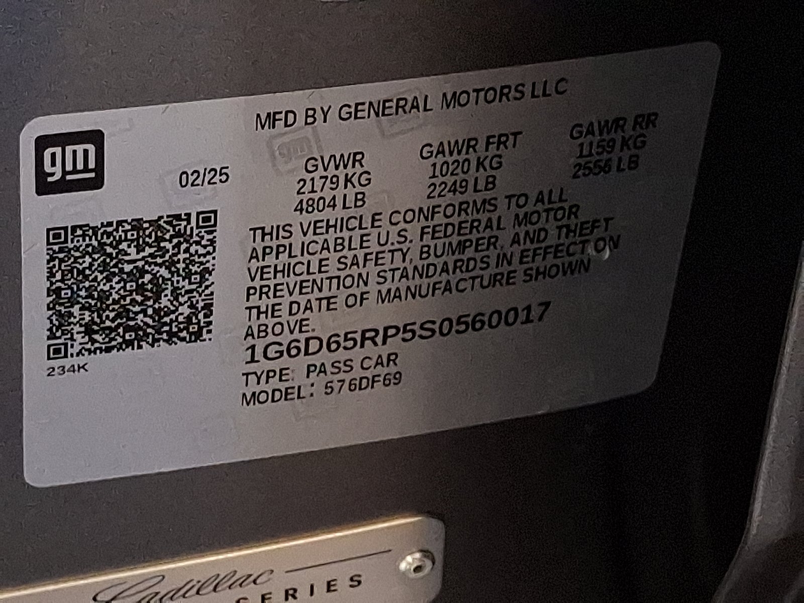 2025 Cadillac CT4-V V-Series Blackwing