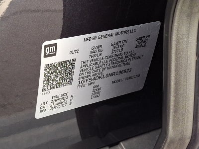 2022 Cadillac Escalade Premium Luxury Platinum