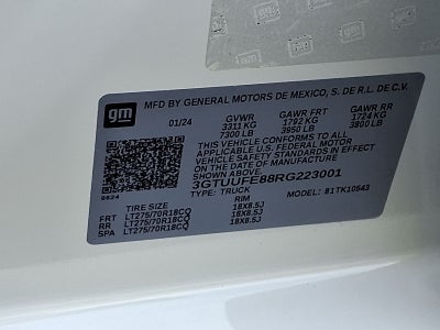 2024 GMC Sierra 1500 AT4X