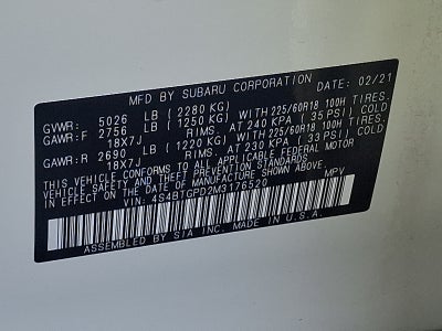 2021 Subaru Outback Touring XT