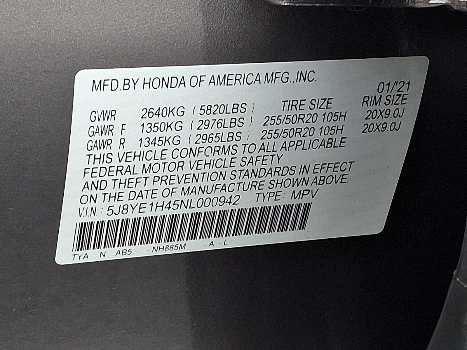 2022 Acura MDX Technology Package