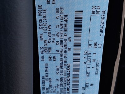 2022 Lincoln Corsair Standard