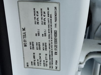 2019 Tesla Model 3 Performance