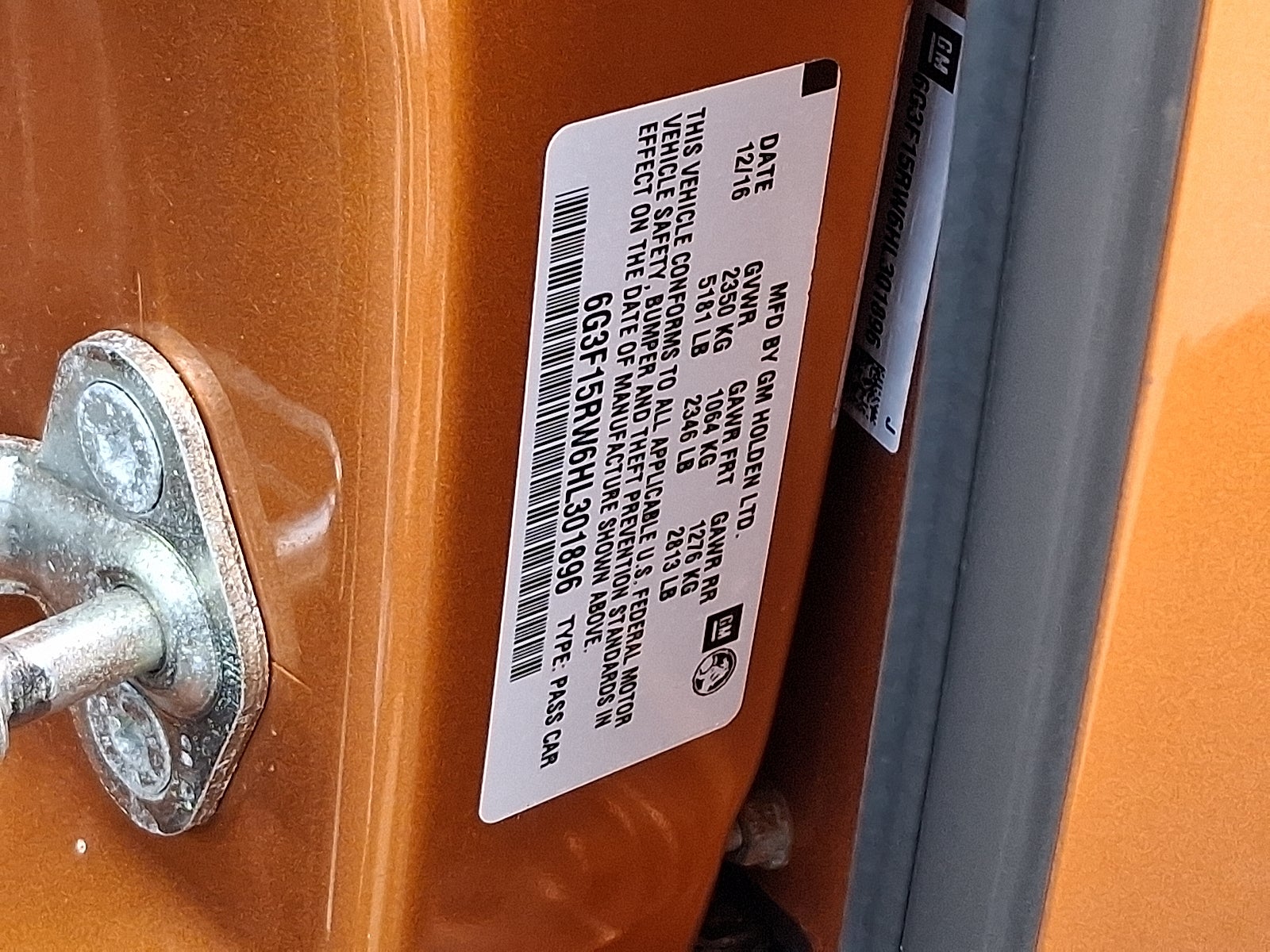 2017 Chevrolet SS NA