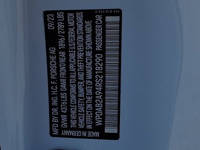 2024 Porsche 911 Carrera GTS