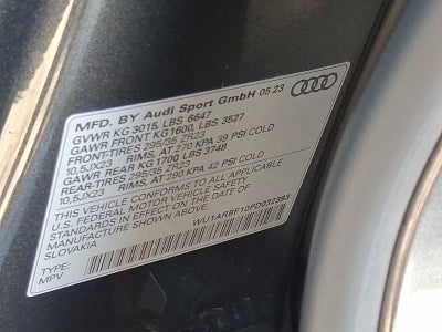 2023 Audi RS Q8 TFSI quattro Tiptronic